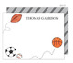 Star Athlete Flat Note Cards Image 1 of 2